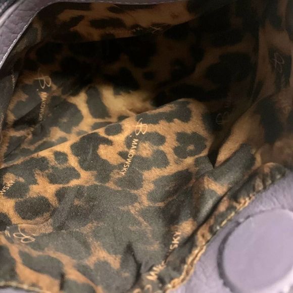 B Makowsky Lavender Purple Small Crossbody Shoulder Bag Genuine Leather EUC - Picture 5 of 8